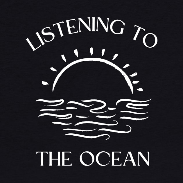 Listening To The Ocean by Lasso Print